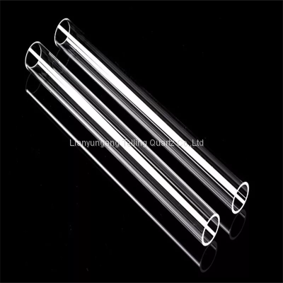 Custom Size Clear Quartz Glass Tube Fused Quartz Tube photo-3