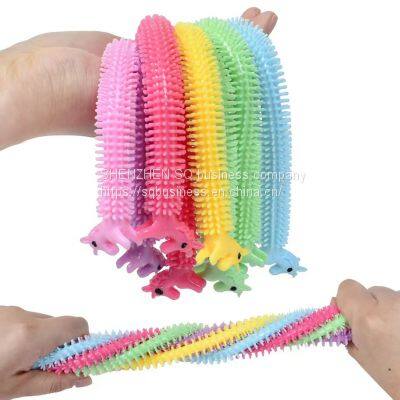 Fidget Sensory Toy Unicorn Pull Rope Noodles Stretchy String Build Resistance Squeeze Pull Noodles String Fidget Autism Vent Toy photo-4