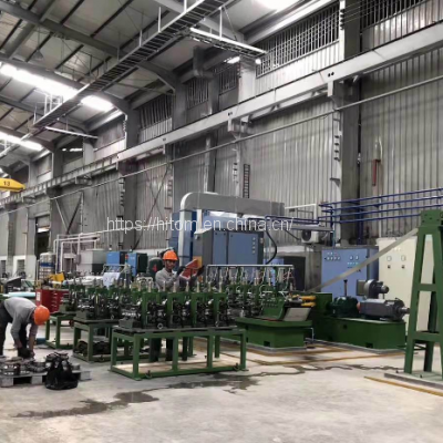 Carbon Steel High Frequency Longitudinal Seam Welded Tube Making Line photo-5