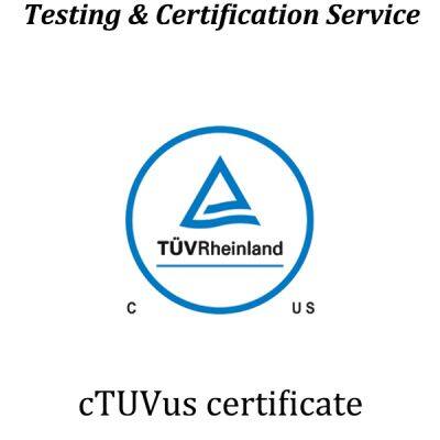 Rhine cTUVus Certification;The cTUVus mark prove that product meets the requirements of the US and Canadian markets