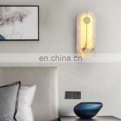Bedroom Living Room Bedside Light Hotel Room Aisle Alabaster Wall Lamp photo-5
