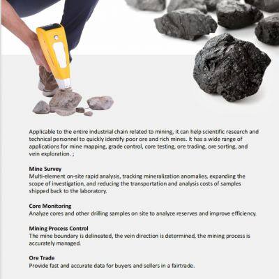AIXPRO Handheld XRF Ore Spectrometer – Portable Alloy & Mineral Analyzer for Geology, Mining, Soil Heavy Metal Detection, 50+ Elements, Instant Results with 0.1% Accuracy, IP54 Waterproof Design