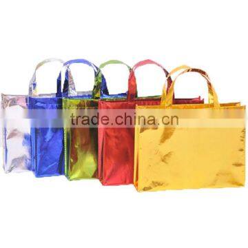 Laser laminated non woven tote bag