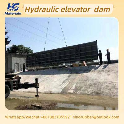 Steel dam hydraulic flip-gate sluice gate, steel flap gate hydraulic engineering gate, steel one-way water stop, steel dam hydroelectric steel.
