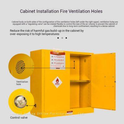 Fire-Proof Colorful Chemical Storage Cabinet With Safe Lock for Laboratories – Safe Storage for Gallon Chemicals photo-2