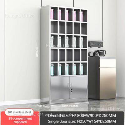 Premium 201/304 Stainless Steel Multi-Layer Cup Holder Cabinet Manufacturer photo-1
