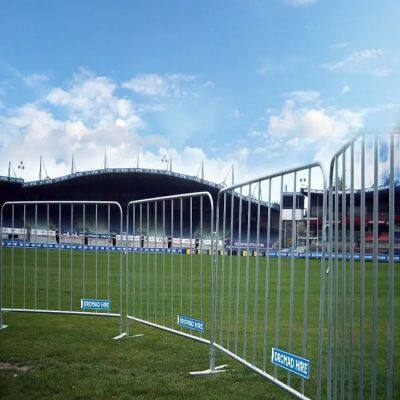 Galvanized Steel Crowd Control Barrier with Interlocking System for Outdoor Events