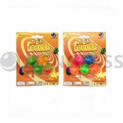 Hot Sale 5 Pcs 35MM High Bouncy Ball Children's Toy Rubber Balls Blister Card Package