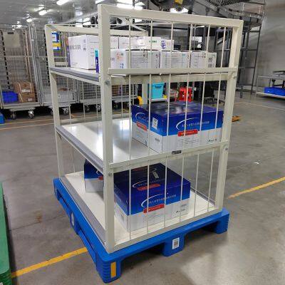 Industrial AGV-Compatible Shelves with Reflectors for Automated Warehousing