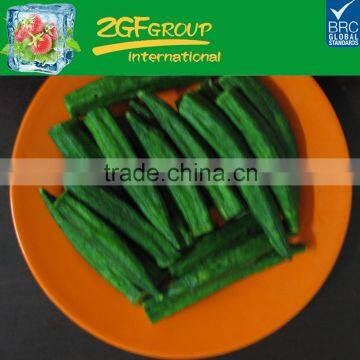 vacuum fried(VF) crispy dried okra healty snacks low fat