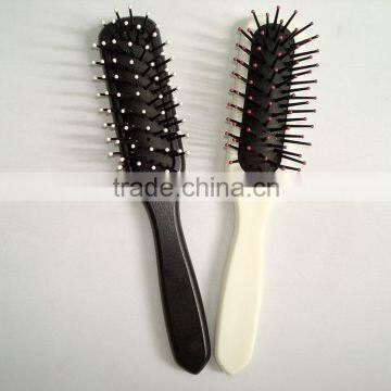 Black Painting Coating Wooden Hair Brush High Quality photo-2