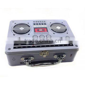 Tin Boxes With Radio Shape,chinese Style Metal Box,novel Disign Tin Box photo-2