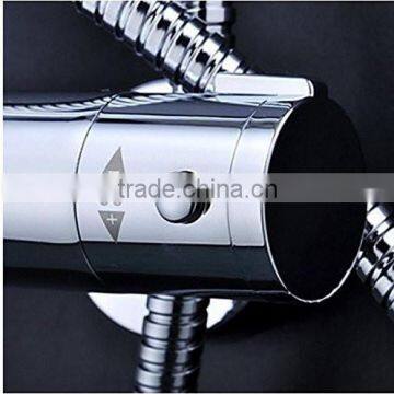 Rozinsanitary Round Style Thermostatic 8" Rain Shower Faucet Set Shower Column W/ Hand Shower photo-2