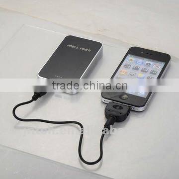 5000 mah high capacity external power bank for mobile