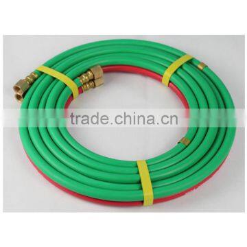 1/4 Inch x 25FT Crimped Brass Adapter 300 Psi Oxygen Acetylene Twin Hose