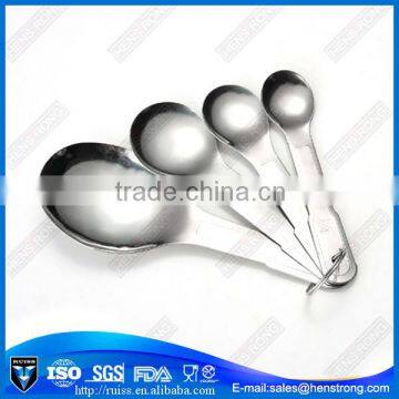 Wholesale unique 4pcs big measuring metal spoon