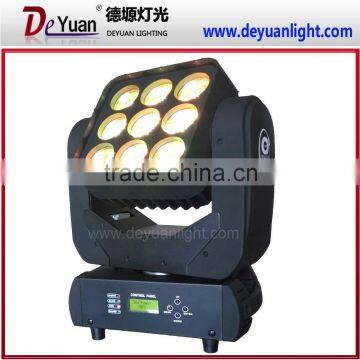 9PCS 12W Led Moving Head Matrix Beam Led Stage Light photo-2