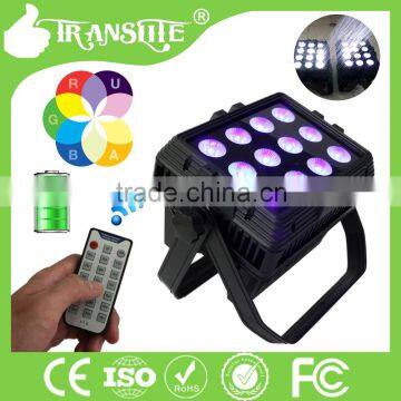 12pcs RGBWA+UV LED STAGE PAR WIRELESS DMX WATERPROOF UPLIGHT