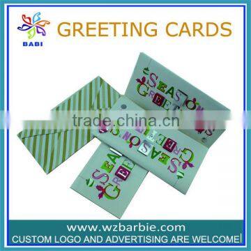 3d paper card with writing letter and envelope