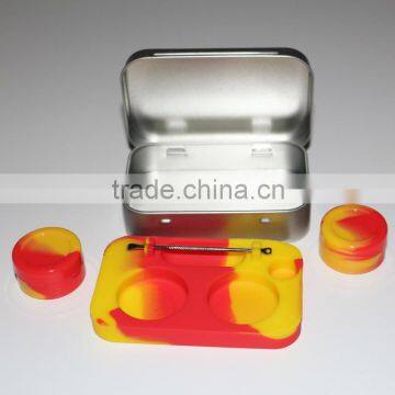 2pcs 5ml Jars 10ml Custom Metal Dab Wax Container With Silicone Inside photo-4