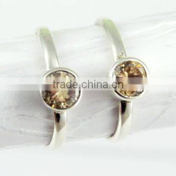 Duality In !! Brown CZ 925 Sterling Silver Toe Rings Jewelry, Silver Jewelry Wholesale U.S.A, 925 Wholesale Toe Rings