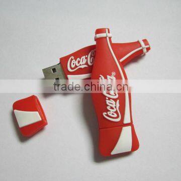 Cola bottle USB flash drive made of PVC