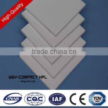 Manufacturer 3mm textured moistureproof hpl sheets white board