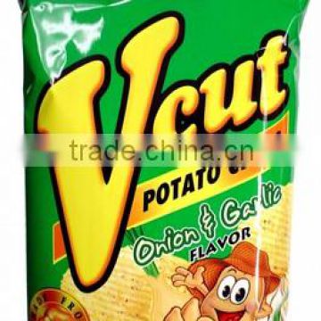 Jack N Jill V Cut Potato Chips Onion Garlic Flavor 65 G