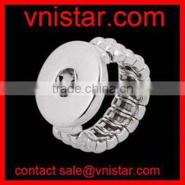 Vnistar interchangeable snap button ring adjustable size wholesale NR001