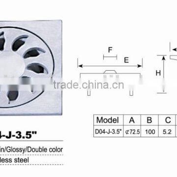 stainless steel Casting floor drain D04-J-3.5"