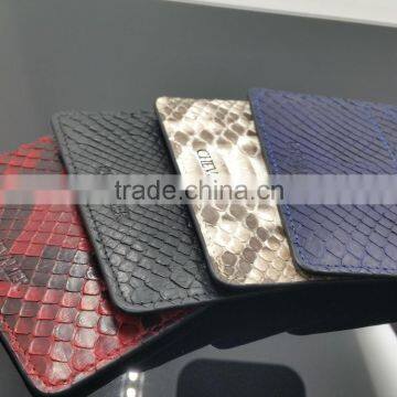 Genuine python Leather card holder / Leather id card holder / Python card holder