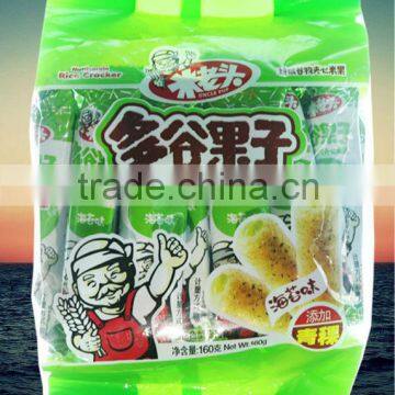 high quality sea weeds flavor 160g Korean crispy grain roll cracker