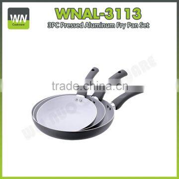 Aluminium ceramic/non stick pans castamel cookware fry pan cookware pan set with bakelite lid