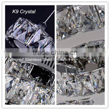 Guzhen Hanging Bright Light Crystal Chandeliers Commercial Stainless Steel Body Led Pendant Lighting for Hotel Quality Choice photo-3