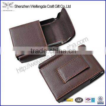 Fashion Custom Promotion Pu Leather Recycle Cigarette Case