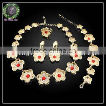 star design african fashion jewelry set gold plated