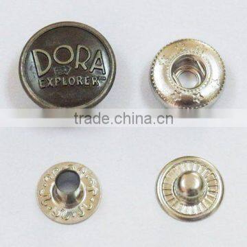 Custom Metal Logo Spring Snap Button for Colthes