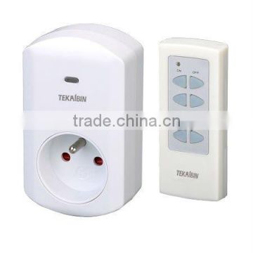 TW68F, 1v1, 1v2, 1v3, 1v4, wireless Remote Control Socket (French type, plug-in)