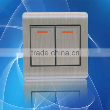 2 Gang 1 way electric wall switch /LED Electric switch