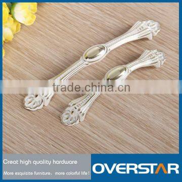 High quality Zinc Alloy Ivory Bedroom Furniture Pull Handle Drawer Handles