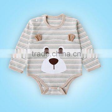 cheap Babysuit 100% cotton baby clothes Multicolour stripe cotton Baby body suits