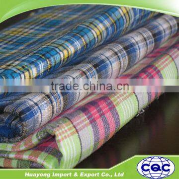 textile fabric polyester cotton T65/C35 yarn dyed plaid Shirting Fabric