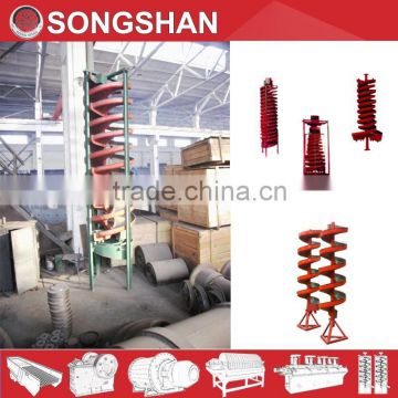 Iron concentrate spiral chute