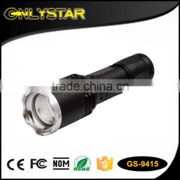 Onlystar GS-9415 aluminum mini long distance zoomable wide beam flashlight