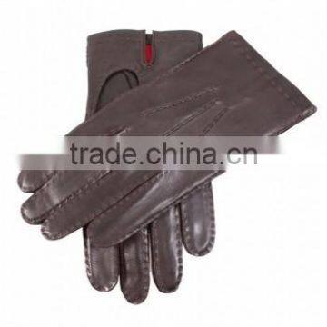 Men's Red Silk Lined sheepskin Leather Gloves AP-8001