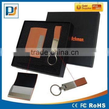 Classical Corporate Gift Sets With Leather Keychain and Business Card Holder photo-4