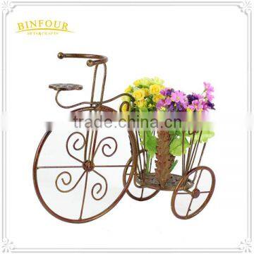Garden balcony bicycle flower pot removable holder for home deco