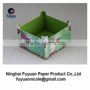 paper print rigid die-cut cardboard storage box