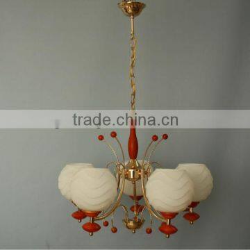 Modern wood chandelier&glass pendant lamp 6933-5