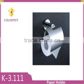 High quality hotel style stainless steel Toilet paper holder with cover